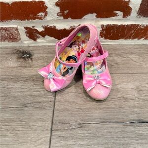 Girls Pink Dress Shoes with Bow Accent